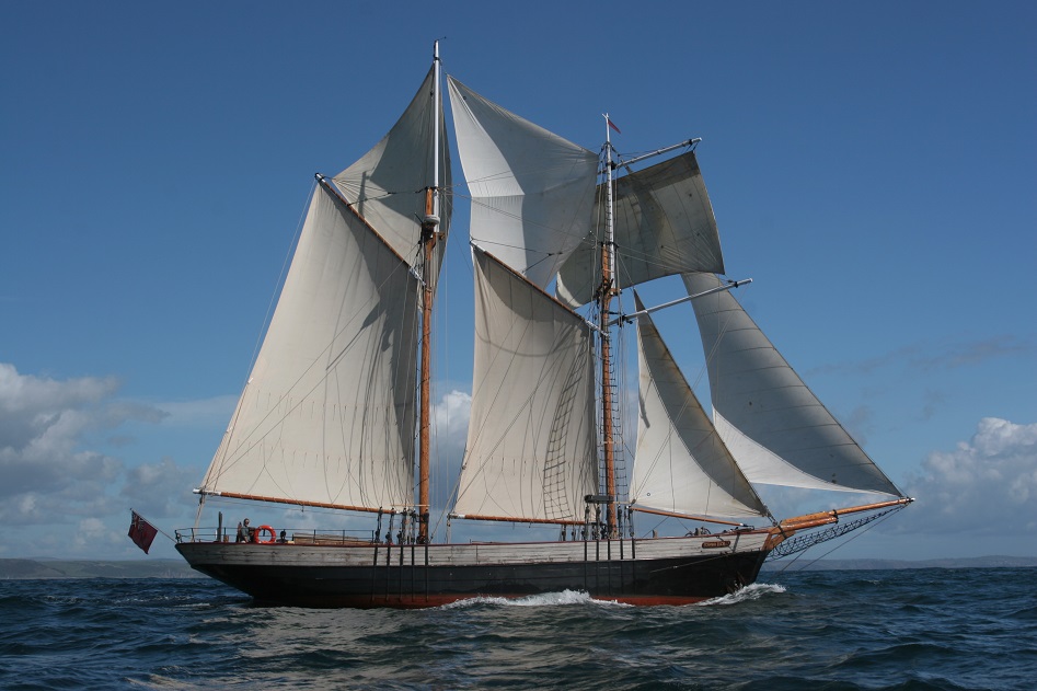 wooden sailing yacht for sale
