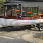 Classic sailing dinghy