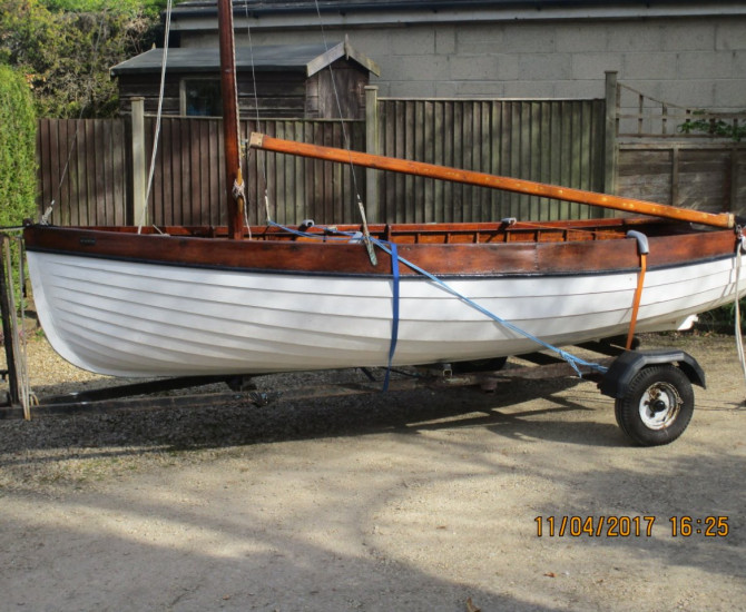 Classic sailing dinghy