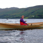 Paul Gartside rowing skiff