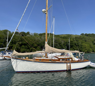 Classic wooden cruising yacht for sale