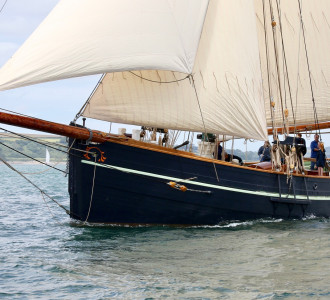 Traditional pilot cutter charter vessel