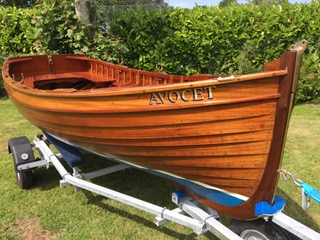 15ft clinker skff,tender,rowing boat,fishing boat,Ragatta race boat,handmade UK 