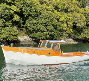 Traditional wooden motor launch for sale