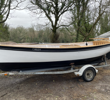 Classic wooden motor launch for sale
