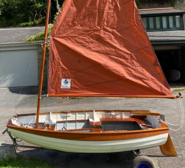 Wooden clinker dinghy for sale