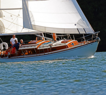 Classic wooden John Alden sailing yacht for sale