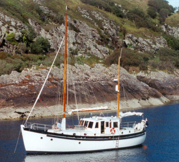Traditional motor sailer yacht for sale