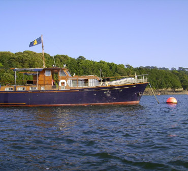 Classic wooden motor yacht for sale