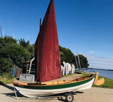 Classic wooden Arctic Tern sailing dinghy for sale