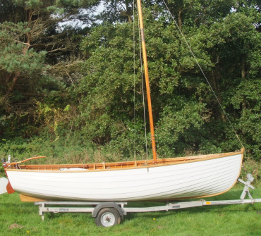 Classic wooden Norfolk Oyster Sailing dinghy for sale