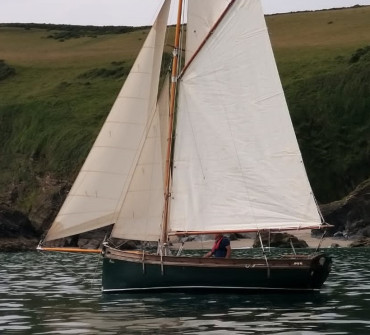 Traditional Cornish sailing fishing boat for sale