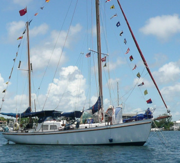 Classic wooden sailing ketch yacht for sale