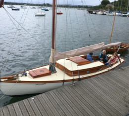 Classic wooden centreboard gaff cutter for sale