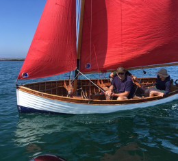 Classic wooden sailing dinghy for sale
