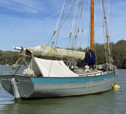 Traditional wooden gaff cutter yacht for sale