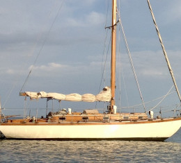 Classic wooden Buchanan yacht for sale